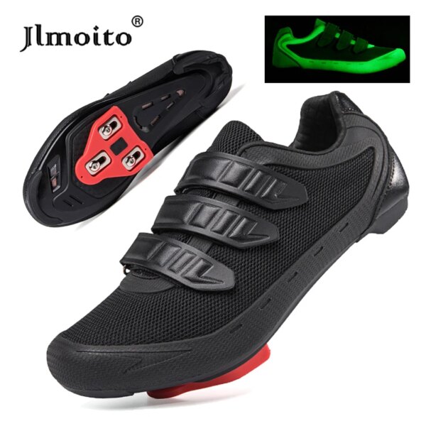 Zapatos de ciclismo Unisex para hombre y mujer, zapatillas de deporte para bicicleta de carretera SPD con autosujeción, zapatillas de ciclismo de montaña