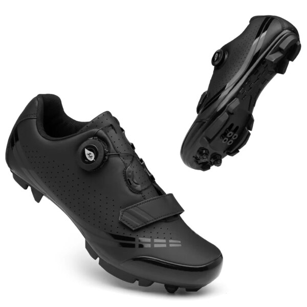 Zapatillas de ciclismo Unisex, zapatos MTB para hombre, zapatos de bicicleta de carretera, zapatillas planas de velocidad de automovilismo, zapatos para bicicleta de montaña, picos de ciclismo para hombre