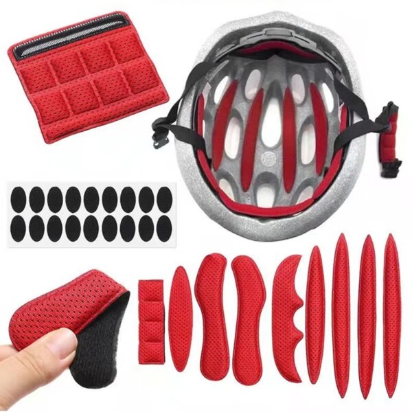 Kit de acolchado interior Universal para casco, almohadillas de repuesto para bicicleta y motocicleta, protección para casco de ciclismo y deportes al aire libre