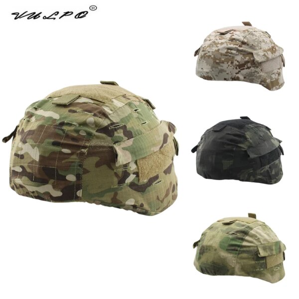 Funda táctica para casco VULPO, funda para casco MICH2000, accesorios para casco de paintball airsoft de caza