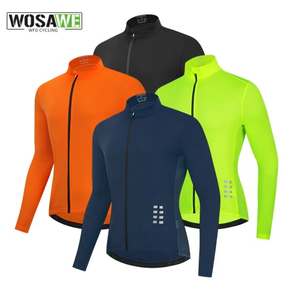 WOSAWE-Chaqueta de Ciclismo para hombre, cortavientos, transpirable, de malla, para Ciclismo de montaña, MTB, correr, bicicleta, pantalones cortos, chaqueta de manga