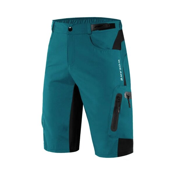 WOSAWE pantalones cortos ligeros MTB de verano transpirables y holgados pantalones cortos de ciclismo para hombres corriendo bicicleta pantalones cortos sin almohadilla