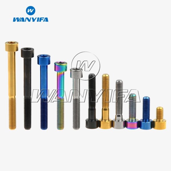 Wanyifa-pernos de titanio Ti M6 x 10 15 16 18 20 25 30 35 40 45 50 55 60 65mm, tornillo para freno de auriculares de bicicleta