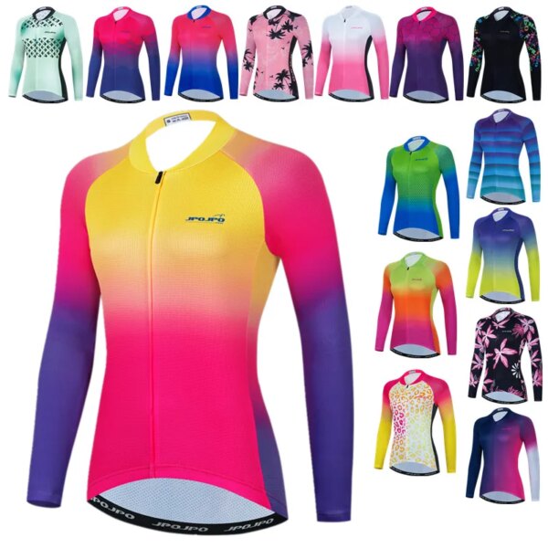 Weimostar-Camiseta para bicicleta de montaña de manga larga para mujer, Jersey de ciclismo de manga larga, ropa de bicicleta de otoño, chaqueta de ciclismo para mujer 2023