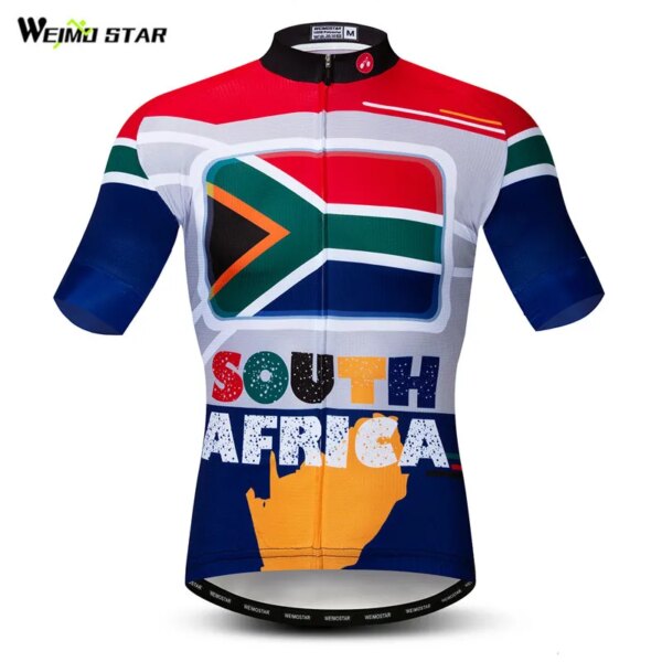 Weimostar-Camiseta de ciclismo para equipo profesional, camiseta de verano para hombre de Sudáfrica, camiseta para bicicleta de montaña y descenso, ropa de ciclismo de secado rápido