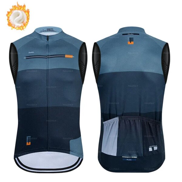 Chaleco térmico de lana para ciclismo para hombre, camisetas sin mangas para ciclismo, camiseta cálida para ciclismo de montaña y carretera, novedad de 2022