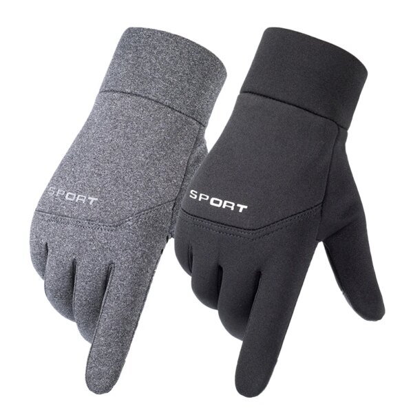 Guantes de invierno para mujer, guantes para hombre con pantalla táctil para correr, antideslizantes, reflectantes, impermeables, a prueba de viento, cálidos guantes de lana para esquiar y ciclismo