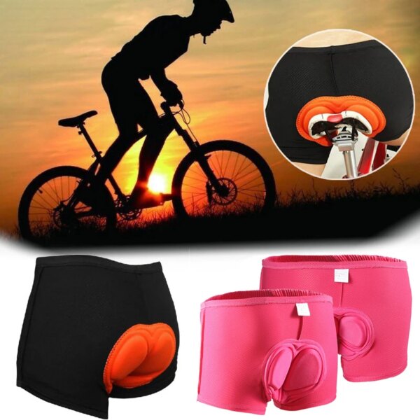 Pantalones cortos de ciclismo para hombre y mujer, ropa interior cómoda con relleno de esponja 3D, pantalones cortos para bicicleta de montaña, pantalones cortos para montar en descenso