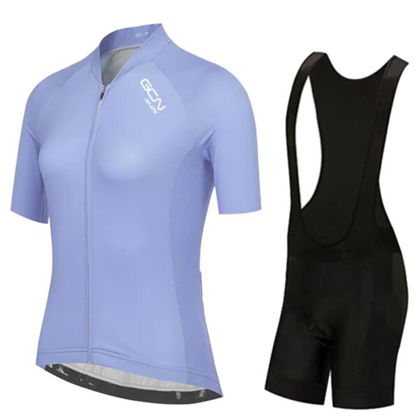 Pantalones cortos de Ciclismo para Mujer, conjunto de Jersey de Ciclismo de manga corta, ropa de carreras para bicicleta de montaña, Maillot de carreras para Mujer 2023