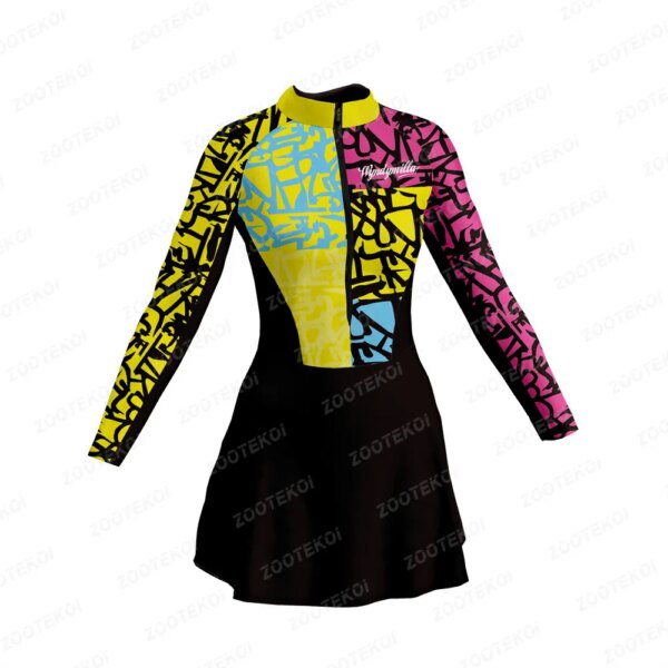 Wyndymilla mujeres que montan mono de triatlón mono vestido Macaquinho mujer Saia Mtb falda de ciclismo bicicleta bonito pequeño vestido