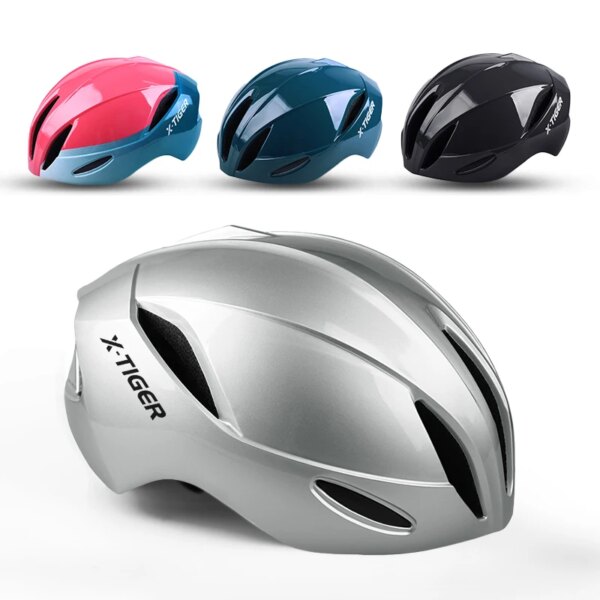 X-TIGER Casco de Bicicleta para adultos Rojo Azul Casco de ciclismo para hombres deportes al aire libre Ciclismo Casco Bicicleta gorra de seguridad ajustable