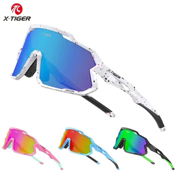 Gafas polarizadas de ciclismo X-TIGER, gafas de béisbol multideporte para niños al aire libre, gafas de bicicleta MTB TAC