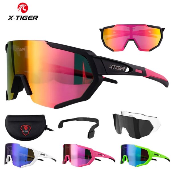 X-TIGER gafas de sol polarizadas para Ciclismo MTB, gafas de Ciclismo para hombre, gafas de Ciclismo para bicicleta de carreras de montaña