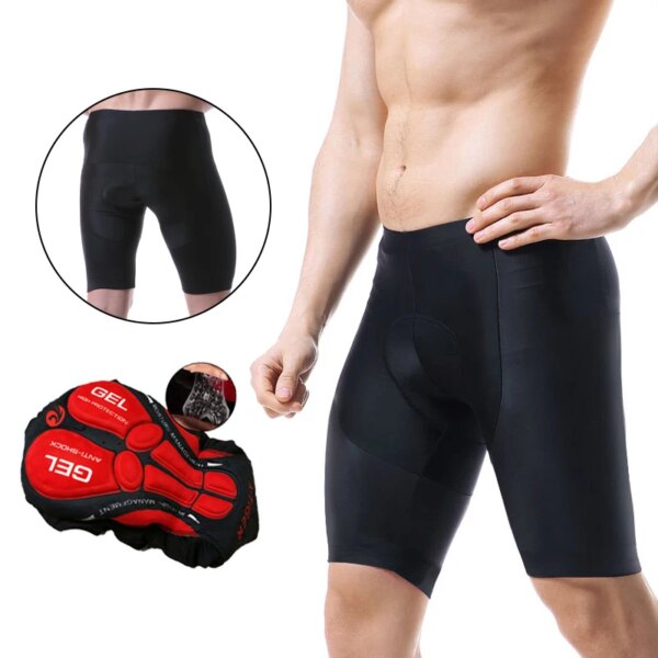 X-tiger negro entero Coolmax 5D acolchado pantalones cortos de ciclismo 100% Lycra superelástico a prueba de golpes pantalones cortos para bicicleta MTB pantalones cortos para bicicleta de carretera