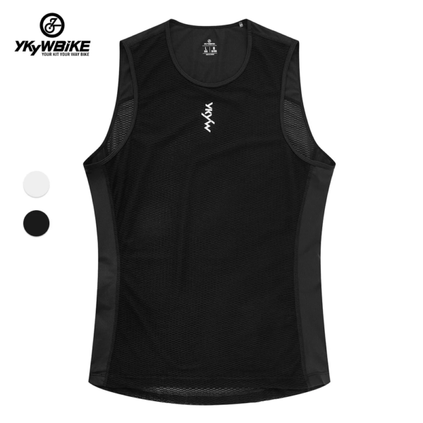 YKYWBIKE-Camiseta interior de ciclismo con capa Base para hombre, chaleco para bicicleta, ropa interior de malla para correr al aire libre, sin mangas