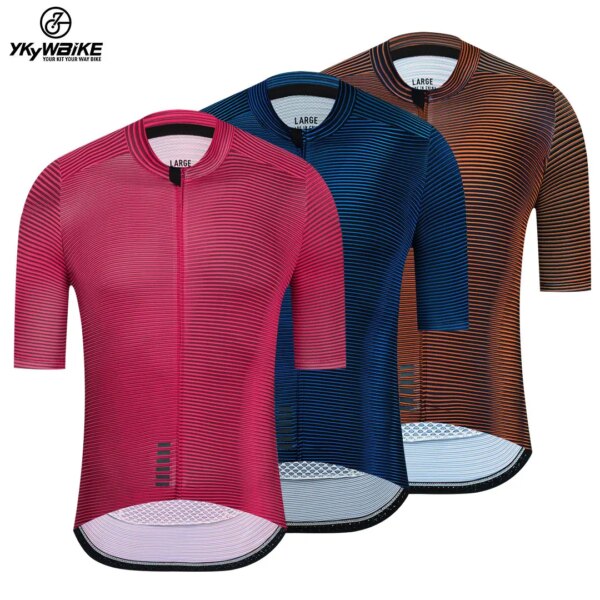 YKYWBIKE-ropa deportiva de verano para hombre, camisetas de ciclismo transpirables para bicicleta de carretera Pro Aero Mtb, accesorios de manga corta para bicicleta