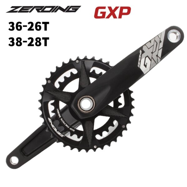 ZEROING GX-platos y bielas para bicicleta de montaña, platos dobles de 175mm, 36-26T, 38-28T, Crown GXP, piezas de bicicleta para SHIMANO SRAM