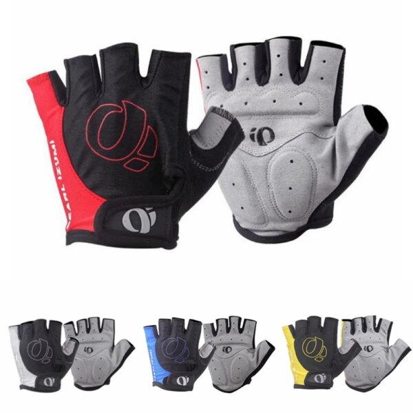 Guantes de ciclismo de medio dedo de Gel ZK50, antideslizantes, antisudor, antigolpes, para bicicleta de montaña o de carretera, guantes de mano izquierda y derecha