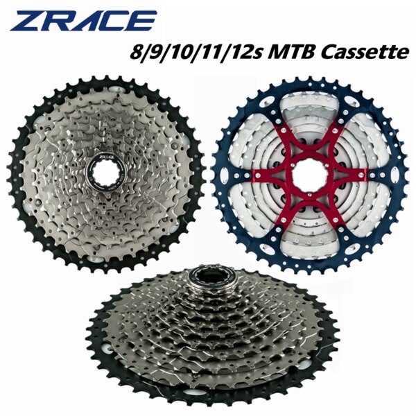 ZRACE-Cassette para bicicleta de montaña, rueda libre de 8, 9, 10, 11 y 12 velocidades, 11-42T / 11-46T / 11-50T/11-52T para ALIVIO / DEORE / SLX / XT