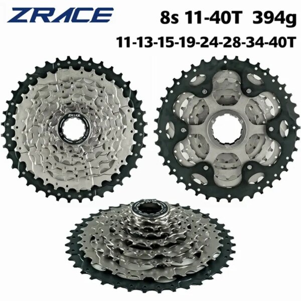 ZRACE Cassette de bicicleta 8 velocidades MTB bicicleta rueda libre 11-40T / 11-42T, CASSETTE 8s