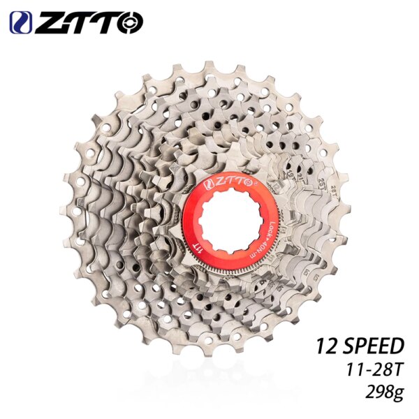 ZTTO-Cassette normal para bicicleta de carretera, 12 velocidades, 12 s, 11-28T, volante de inercia, 12V, 28T, piñón para bicicleta de carretera, 12S