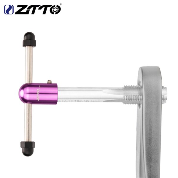 ZTTO-llave de trinquete con mango en T para bicicleta, llave de Pedal, destornillador, manivela de ciclismo, herramienta de reparación de roscado, aleación de aluminio