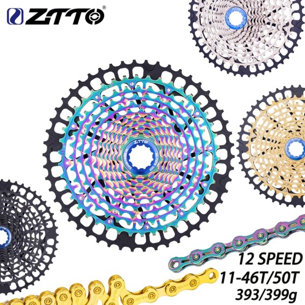 ZTTO-Cassette ultraligero para bicicleta de montaña, 12 velocidades, 11-50T, 12 s, rueda libre k7 12 s 11-46T, piñón definitivo, piezas K7