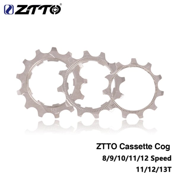 ZTTO MTB bicicleta de carretera Cassette Cog 8/9/10/11/12 velocidad 11/12/13T engranaje bicicleta rueda libre piñón accesorios 8v 9v 10v 11v 12v k7