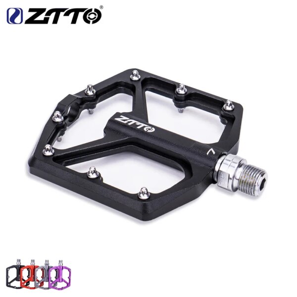 ZTTO MTB rodamientos suaves ultraligeros Pedal de bicicleta plano CNC aleación de aluminio AM Enduro bicicleta de carretera gran área extender perno para grava