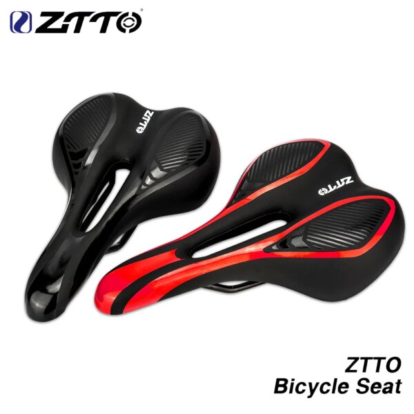 ZTTO-asientos de bicicleta de carretera, piezas gruesas, impermeables, cómodas, para ciclismo, suave, funda para sillín de bicicleta de montaña, asiento de carreras