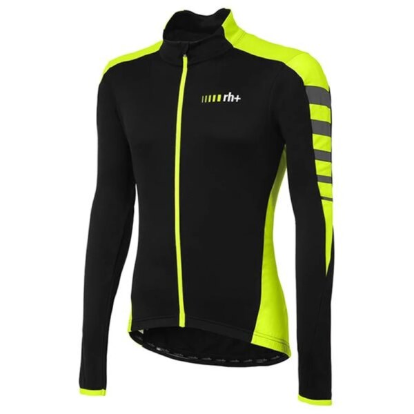 Zero Rh + Team-Camiseta de Ciclismo para hombre, trajes de bicicleta, chaqueta térmica de lana para invierno, camisetas cálidas de manga larga, Maillot, Ropa de Ciclismo 2023