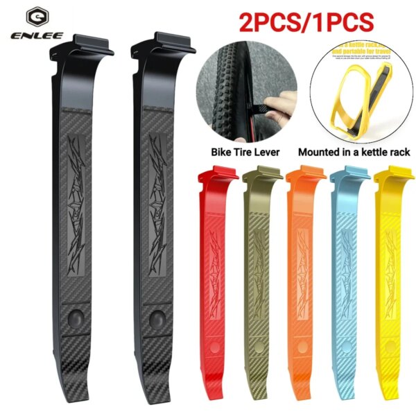 Palancas para neumáticos de bicicleta, herramientas de reparación de barra de cuervo, abridor, palancas para neumáticos de bicicleta, accesorio de herramientas de reparación de ruedas de ciclismo, 1/2 Uds.