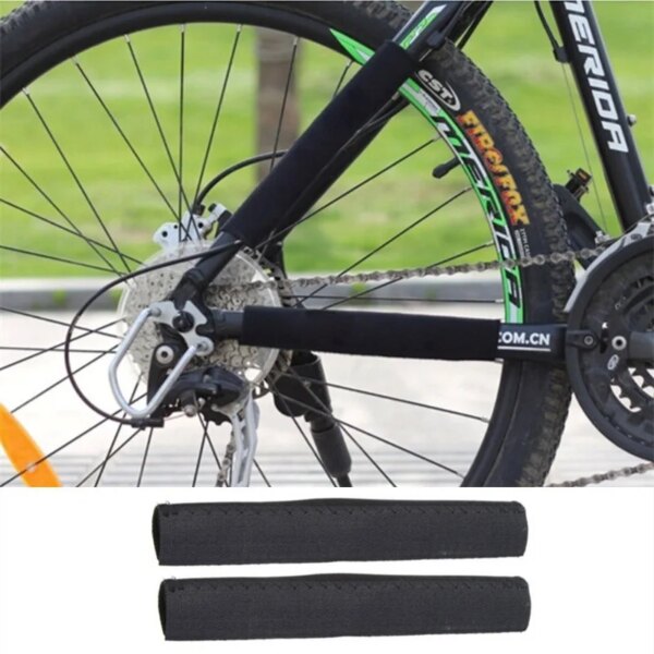 1/2 Uds cuidado de la cadena de ciclismo protectores publicados marco de la bicicleta Protector de cadena de bicicleta MTB cuidado de la bicicleta cubierta protectora accesorios de bicicleta