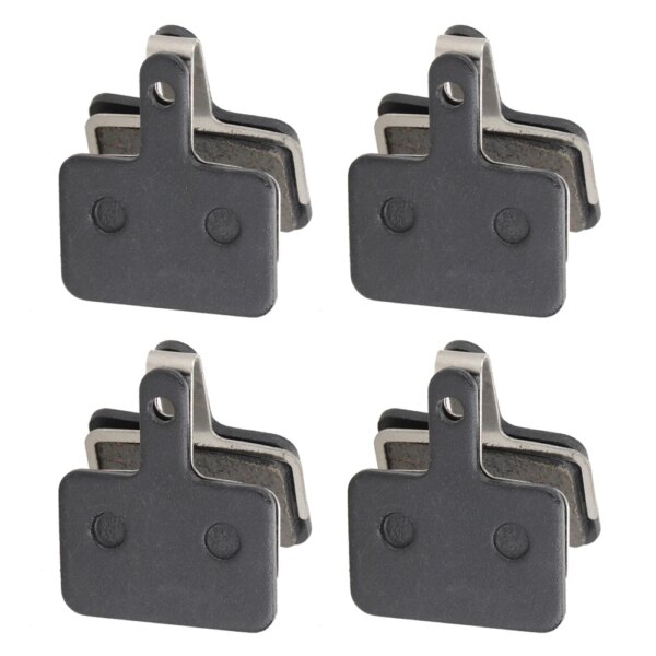 Pastillas de freno de bicicleta semimetálicas de resina, 1-4 pares, para Shimano B01S M375 M395 M446 M485 M486 M416 MTB, pieza de pastilla de freno para bicicleta de montaña