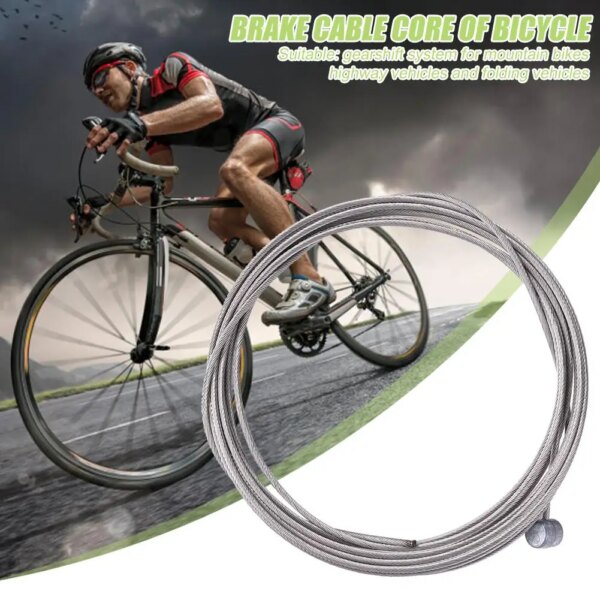 Cables de cambios para bicicleta de montaña, 1-4 Uds., Cable de freno para bicicleta de montaña, mango de Cable, piñón fijo, Cable interno de freno de línea de velocidad