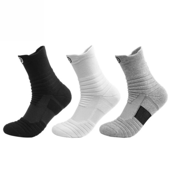 1 par de calcetines transpirables de compresión para baloncesto, Fitness, correr, calcetines deportivos atléticos que absorben la humedad, calcetines de tubo de alta elasticidad