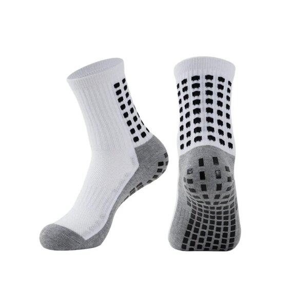 1 par de calcetines de fútbol antideslizantes para hombre y mujer, calcetines de agarre para Yoga y ciclismo, 38-45