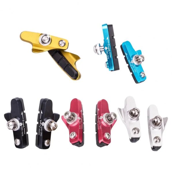 Pastillas de freno silenciosas para bicicleta de montaña, soporte de freno en V para zapatos, bloques de goma, accesorios duraderos para ciclismo de montaña, 1 par