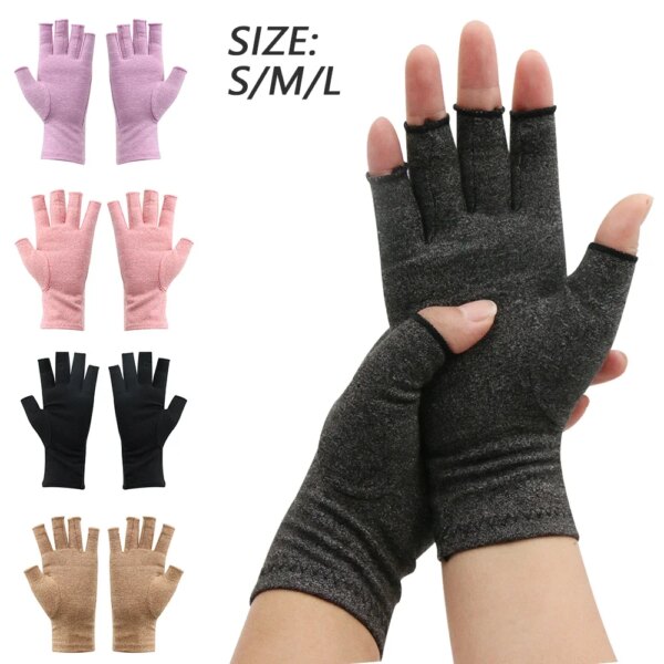 1 par de guantes para artritis guantes para pantalla táctil terapia antiartritis guantes de compresión y alivio del dolor en las articulaciones invierno cálido