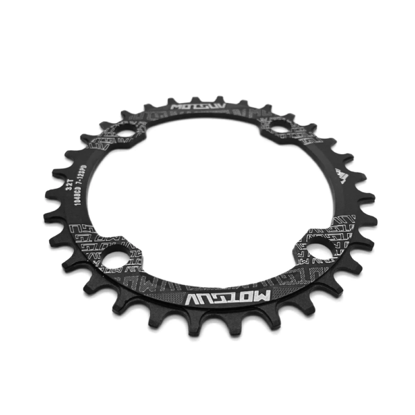 Plato 104BCD 32T, anillo de cadena ancho estrecho MTB bicicleta de montaña bicicleta 104BCD 32T 34T 36T 38T piezas de placa dentada de bielas