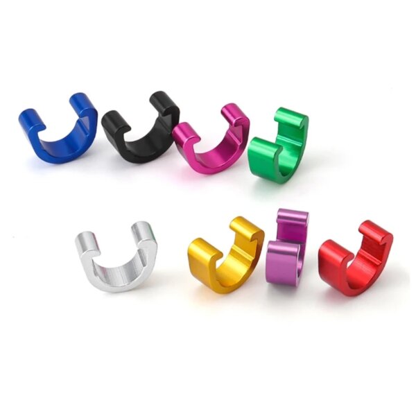 Abrazaderas de Clips en C para bicicletas, abrazaderas de guía para mangueras, Clip de carcasa de Cable de freno, abrazaderas de guía para mangueras de carcasa de bicicletas, 10 Uds.