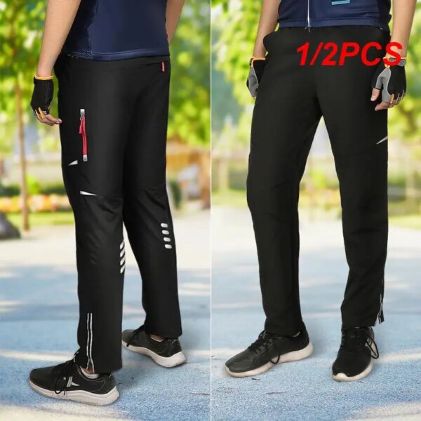 1/2 Uds pantalones de ciclismo pantalones para bicicleta de carretera pantalones largos de montaña pantalones de secado rápido ropa de primavera verano para hombres pantalones de ciclismo