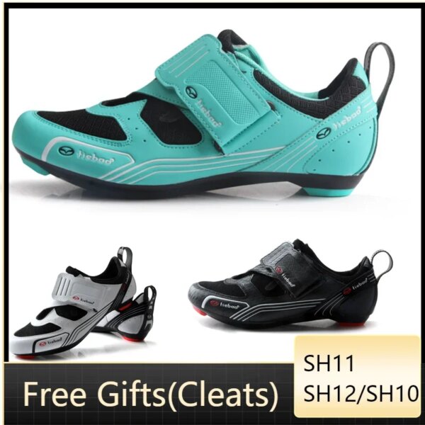 Tiebao zapatos de Ciclismo de carretera Sapatilha Ciclismo triatlón hombres mujeres pedales de SPD-SL autoblocante transpirable bicicleta de carretera zapatillas de deporte