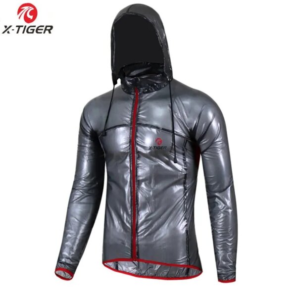 Chubasquero X-TIGER para ciclismo, Jersey impermeable para ciclismo, Jersey reflectante antiarañazos a prueba de viento para bicicleta, abrigo para el viento, ropa para bicicleta de montaña