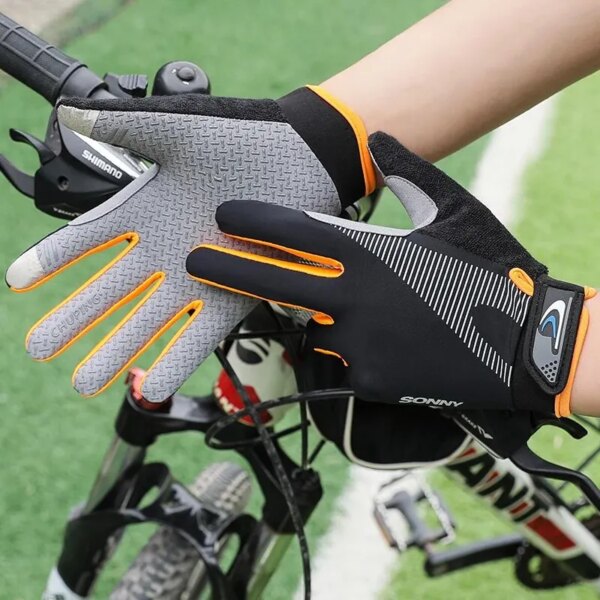 Guantes antideslizantes para ciclismo para hombre, guantes deportivos transpirables a prueba de golpes, guantes antisudor para bicicleta, equipo de ciclismo