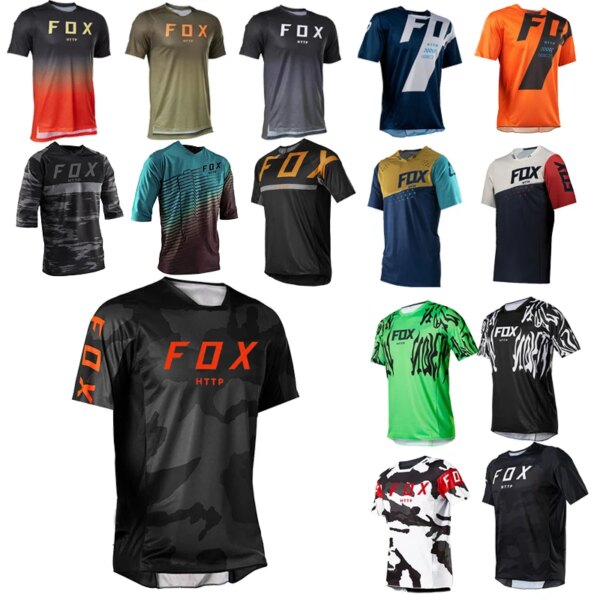 Camisetas para bicicleta de montaña y de descenso para hombre, ropa deportiva para Motocross, camiseta todoterreno DH, pantalón corto de competición, Http Fox, 2022