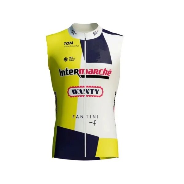 Invierno polar térmico 2024 INTERMARCHÉ-WANTY TEAM chaleco de Ciclismo sin mangas ropa de Ciclismo de montaña Maillot de bicicleta ropa de Ciclismo