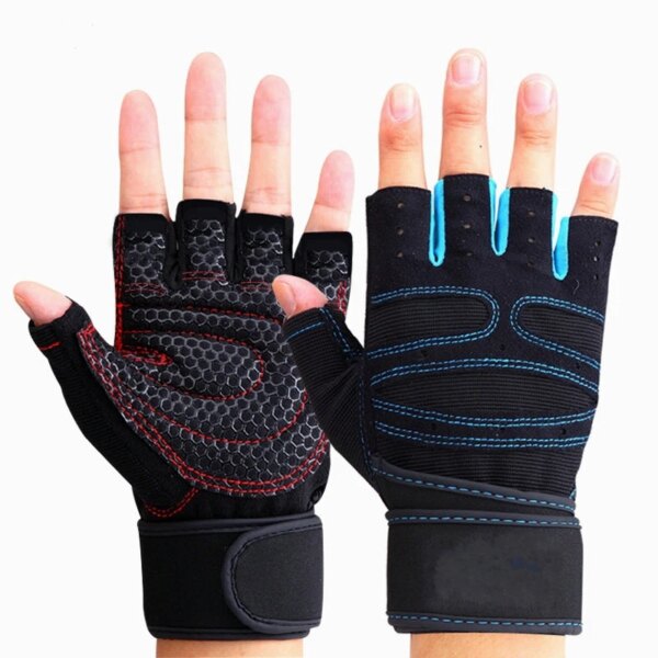Guantes de gimnasio, guantes de levantamiento de pesas para Fitness, entrenamiento de culturismo, deportes, ejercicio, deporte de ciclismo, guante de entrenamiento para hombres y mujeres M/L/XL