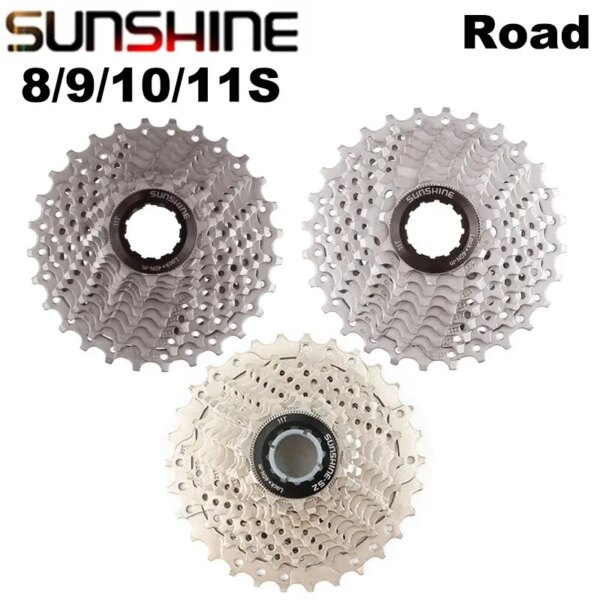 SUNSHINE-Piñón de Cassette para bicicleta de carretera, 8/9/10/11 velocidades, 11-25T/28T/30T/32T, para piezas de bicicleta R2000 R3000 4700 R7000 R8000