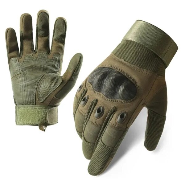 Guantes militares tácticos, guantes de tiro, diseño táctil, protección física, deportes, motocicleta, caza, guantes para caminar con dedos completos